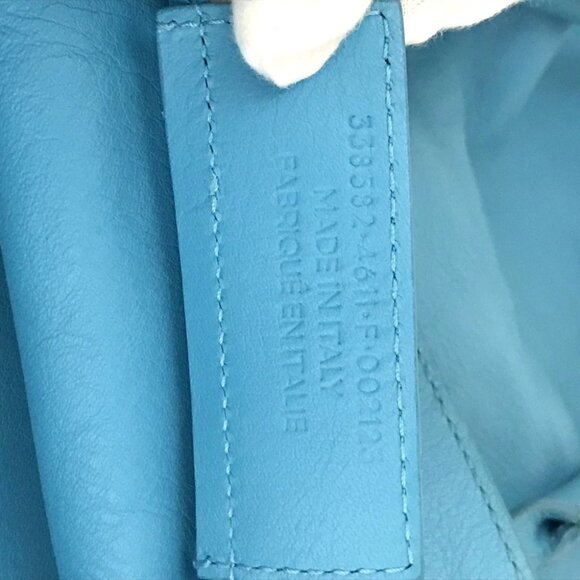 BALENCIAGA Papier Leather Tote Bag Blue/8BG0755 - Picture 12 of 12